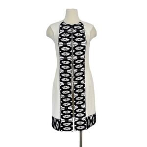 St. John Couture Long Vest Wool/Cashmere Blend Sleeveless with Lace Trim 2